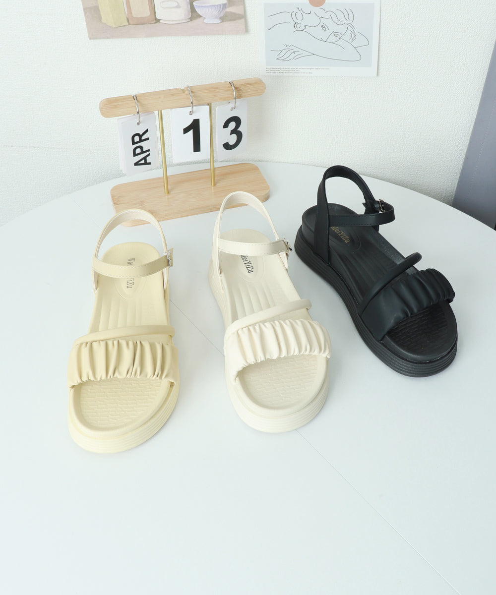 厚底サンダル レディース 美脚 夏靴