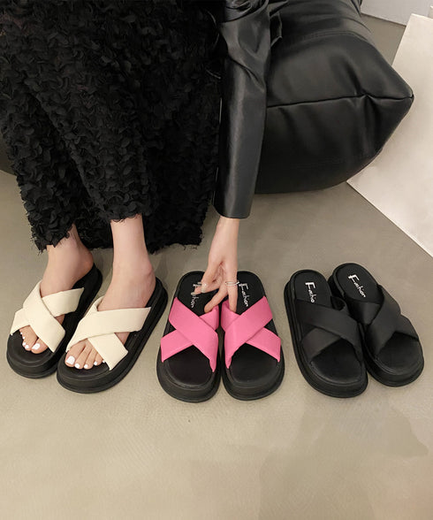 厚底サンダル スリッパ 美脚 夏 レディース クロスベルト コンフォート ビーチサンダル 美脚 歩きやすい おしゃれ きれいめ 大人 可愛い リゾート 99GYXC-096