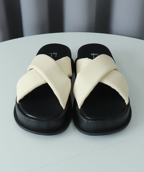 厚底サンダル スリッパ 美脚 夏 レディース クロスベルト コンフォート ビーチサンダル 美脚 歩きやすい おしゃれ きれいめ 大人 可愛い リゾート 99GYXC-096