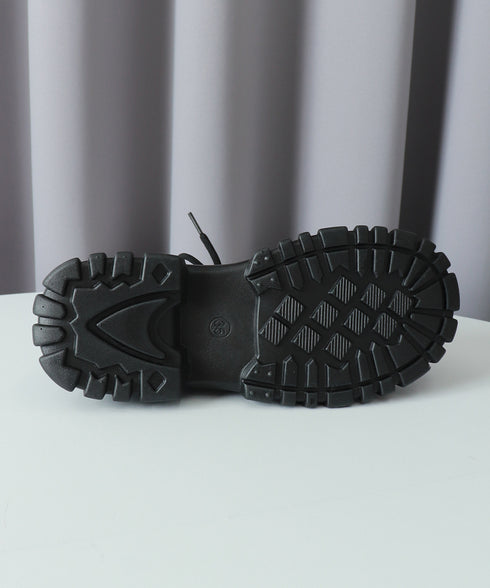 厚底 ローファー 編み上げ 韓国風 レディース マニッシュ ドレスシューズ レザー調 シンプル 歩きやすい カジュアル 大人 可愛い クラシック オルチャン 99GYXC-098