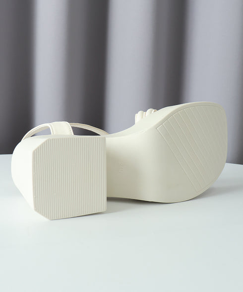 サンダル 厚底太ヒール クロスストラップ レディース 韓国風 スクエアトゥ チャンキーヒール アンクルベルト 人気 セクシー 大人きれいめ おしゃれ 旅行トラベル 99GYXC-100