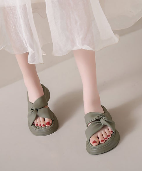 厚底サンダル ミュールサンダル 美脚 夏 レディース クロスベルト かかとなし おしゃれ サマーサンダル 履きやすい カジュアル オルチャン 大人可愛い 旅行くつ 99GYXC-101