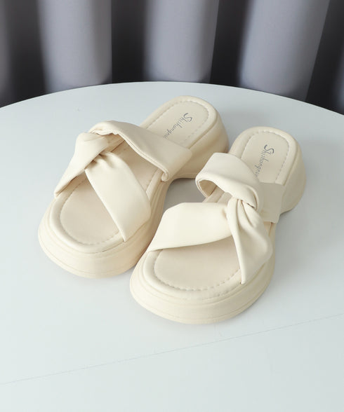 厚底サンダル ミュールサンダル 美脚 夏 レディース クロスベルト かかとなし おしゃれ サマーサンダル 履きやすい カジュアル オルチャン 大人可愛い 旅行くつ 99GYXC-101