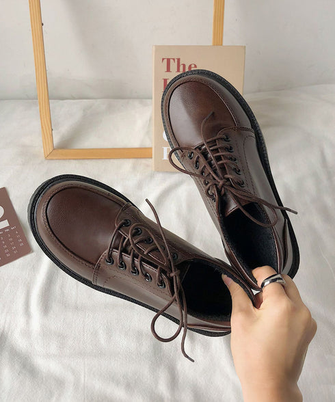 厚底ローファー レースアップ 美脚くつ レディース マニッシュ フラットシューズ おじ靴 通勤 通学 編み上げローファー 疲れない おしゃれ ドレスシューズ 99GYXC-104