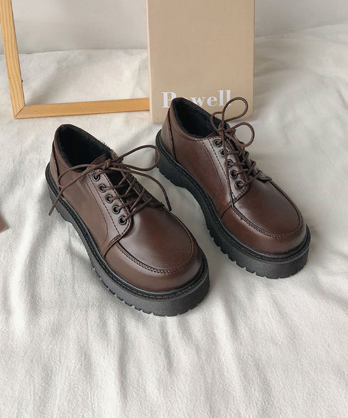厚底ローファー レースアップ 美脚くつ レディース マニッシュ フラットシューズ おじ靴 通勤 通学 編み上げローファー 疲れない おしゃれ ドレスシューズ 99GYXC-104