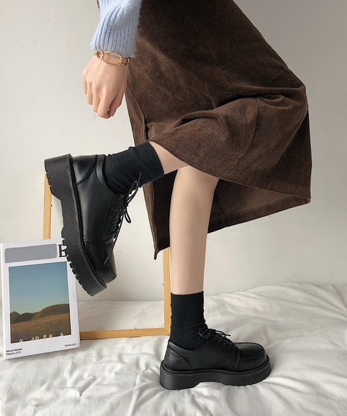 厚底ローファー レースアップ 美脚くつ レディース マニッシュ フラットシューズ おじ靴 通勤 通学 編み上げローファー 疲れない おしゃれ ドレスシューズ 99GYXC-104