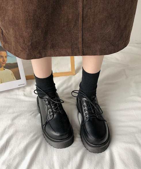 厚底ローファー レースアップ 美脚くつ レディース マニッシュ フラットシューズ おじ靴 通勤 通学 編み上げローファー 疲れない おしゃれ ドレスシューズ 99GYXC-104