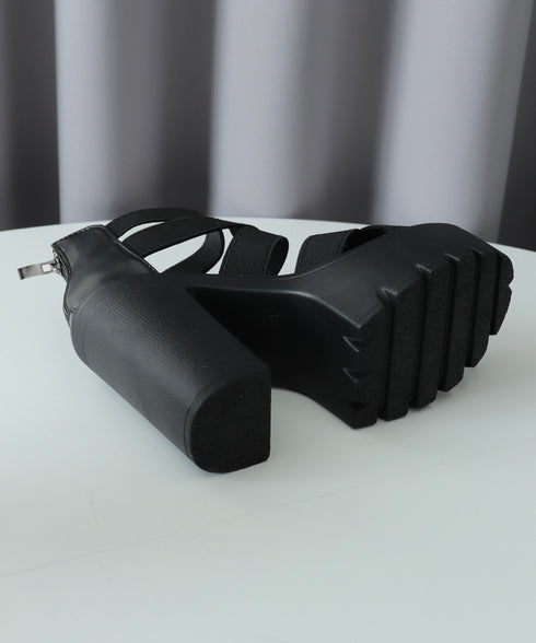 ハイヒールサンダル 厚底 ブーツサンダル レディース ストラップサンダル バックジップ 履きやすい おしゃれ セクシー 美脚 大人可愛い 海旅行 人気リゾートくつ 99GYXC-105