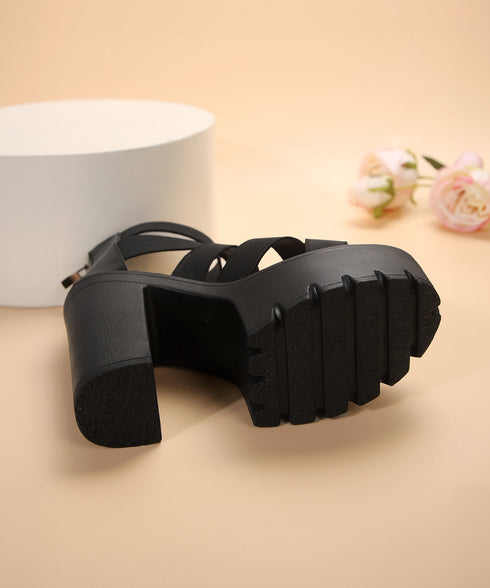 ハイヒールサンダル 厚底 ブーツサンダル レディース ストラップサンダル バックジップ 履きやすい おしゃれ セクシー 美脚 大人可愛い 海旅行 人気リゾートくつ 99GYXC-105