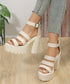 厚底ハイヒール サンダル レディース夏 太ヒール アンクルベルト 履きやすい セクシー 厚底ソール 美脚 脚長 大人 人気 オシャレ カジュアル 夏靴 新作 99GYXC-106