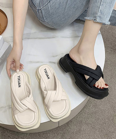 厚底サンダル ミュールサンダル 夏新作 レディース 美脚 クロスベルト サマー コンフォート サンダル カジュアル おしゃれ 大人可愛い 海旅行 リゾート 99GYXC-107