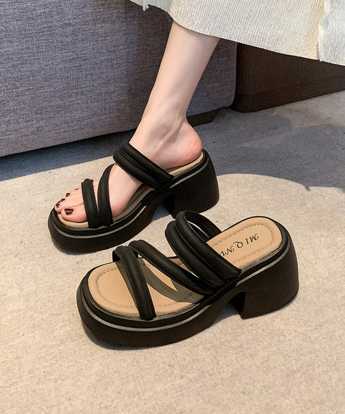 ミュールサンダル 厚底 太ヒール 美脚夏 レディース ストラップ ヒールサンダル チャンキーヒール おしゃれ カジュアル 大人可愛い フェミニン 海旅行 トラベル 99GYXC-111