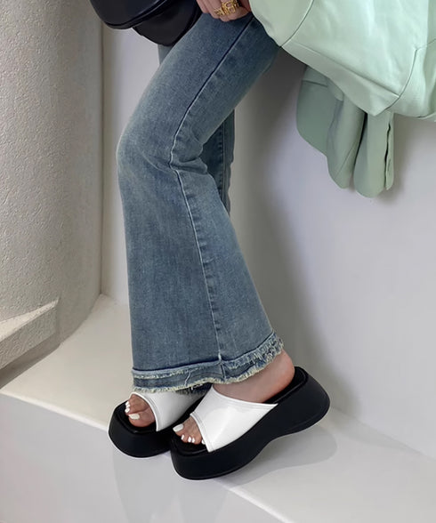 厚底サンダル ミュールサンダル 夏 美脚 レディース コンフォート サンダル スリッパ 厚底ソール スクエアトゥ 歩きやすい 大人 カジュアル お洒落 海リゾート 99GYXC-112