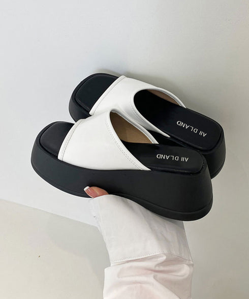 厚底サンダル ミュールサンダル 夏 美脚 レディース コンフォート サンダル スリッパ 厚底ソール スクエアトゥ 歩きやすい 大人 カジュアル お洒落 海リゾート 99GYXC-112