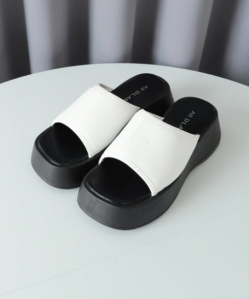 厚底サンダル ミュールサンダル 夏 美脚 レディース コンフォート サンダル スリッパ 厚底ソール スクエアトゥ 歩きやすい 大人 カジュアル お洒落 海リゾート 99GYXC-112