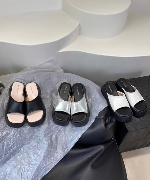 厚底サンダル ミュールサンダル 夏 美脚 レディース コンフォート サンダル スリッパ 厚底ソール スクエアトゥ 歩きやすい 大人 カジュアル お洒落 海リゾート 99GYXC-112