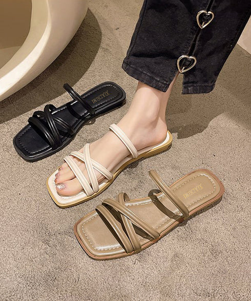 ストラップサンダル レディース 韓国風 細めストラップ スクエアトゥ ローヒール 痛くない 歩きやすい 美脚 通勤 オルチャン おしゃれ カジュアル お洒落 99GYXC-118