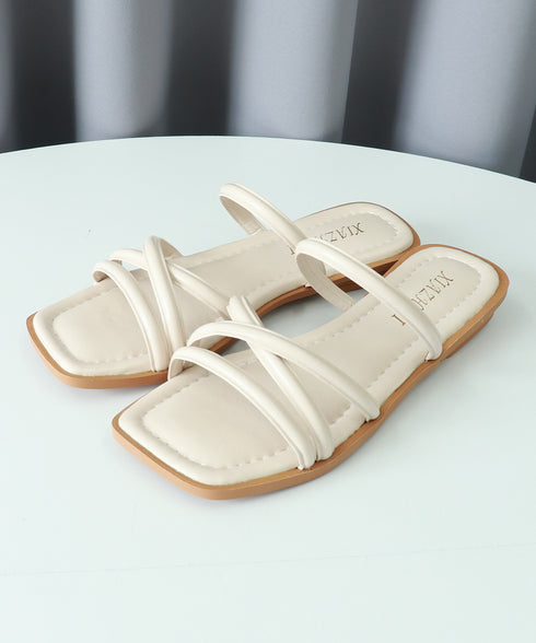 ストラップサンダル レディース 韓国風 細めストラップ スクエアトゥ ローヒール 痛くない 歩きやすい 美脚 通勤 オルチャン おしゃれ カジュアル お洒落 99GYXC-118