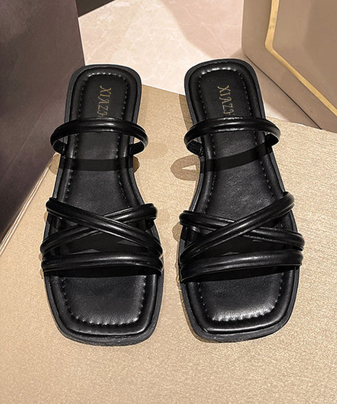 ストラップサンダル レディース 韓国風 細めストラップ スクエアトゥ ローヒール 痛くない 歩きやすい 美脚 通勤 オルチャン おしゃれ カジュアル お洒落 99GYXC-118