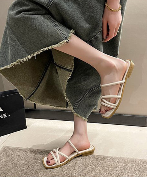ストラップサンダル レディース 韓国風 細めストラップ スクエアトゥ ローヒール 痛くない 歩きやすい 美脚 通勤 オルチャン おしゃれ カジュアル お洒落 99GYXC-118