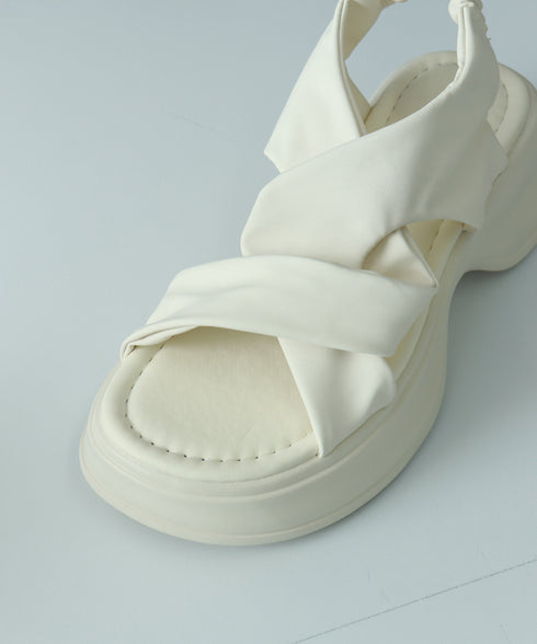 厚底サンダル レディース クロスベルト レディース サマーサンダル 美脚 疲れない ボリュームソール コンフォート お洒落 痛くない 海旅行 ビーチ 99GYXC-119