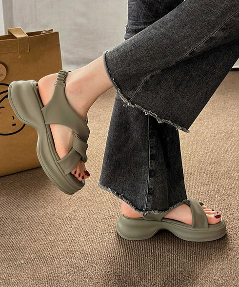 厚底サンダル レディース クロスベルト レディース サマーサンダル 美脚 疲れない ボリュームソール コンフォート お洒落 痛くない 海旅行 ビーチ 99GYXC-119