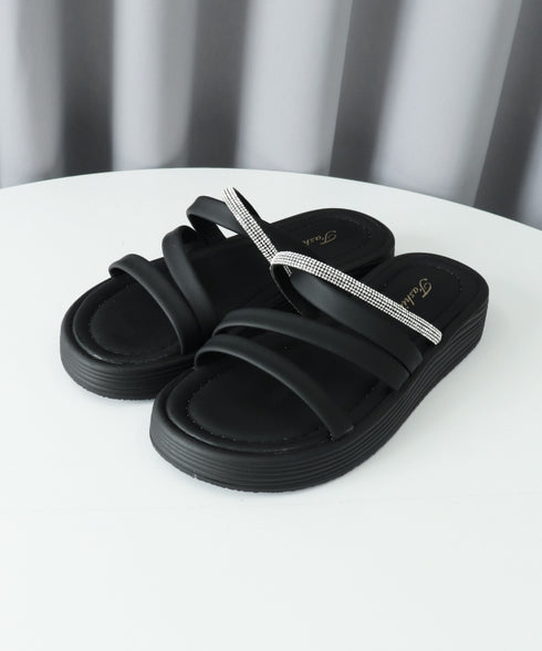 ストラップサンダル ミュールサンダル 夏 レディース 厚底 美脚 ベルトサンダル クロスベルト リゾート カジュアル 疲れにくい コンフォート 痛くない 海 旅行 99GYXC-121