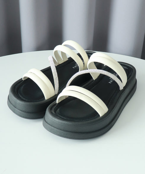 厚底サンダル ミュールサンダル 韓国風夏 レディース ストラップサンダル ボリュームソール 美脚 歩きやすい おしゃれ カジュアル 大人可愛い 海旅行 トラベル 99GYXC-122