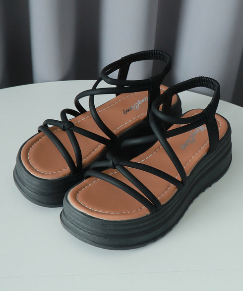 厚底 ストラップサンダル 美脚 夏靴 レディース コンフォート サンダル ビーチサンダル カジュアル おしゃれ 大人可愛い フェミニン 海 旅行 リゾートくつ 99GYXC-125