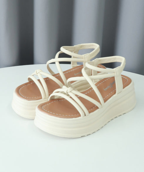 厚底 ストラップサンダル 美脚 夏靴 レディース コンフォート サンダル ビーチサンダル カジュアル おしゃれ 大人可愛い フェミニン 海 旅行 リゾートくつ 99GYXC-125