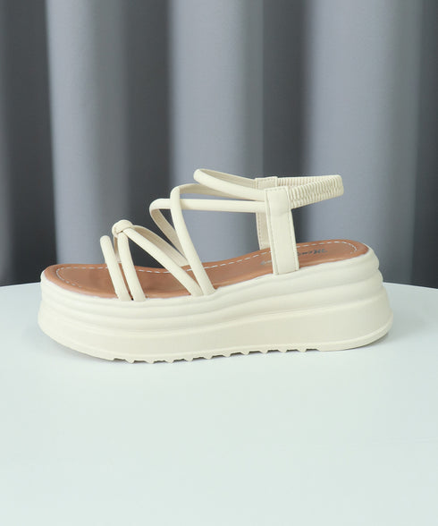 厚底 ストラップサンダル 美脚 夏靴 レディース コンフォート サンダル ビーチサンダル カジュアル おしゃれ 大人可愛い フェミニン 海 旅行 リゾートくつ 99GYXC-125