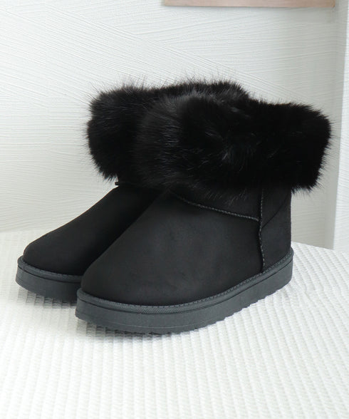 ムートンブーツ 裏起毛ブーツ 冬靴 レディース ショートブーツ フラットソール 無地 美脚 大人 可愛い カジュアル 疲れない 冷え対策 99GYXC-128