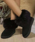 ムートンブーツ 裏起毛ブーツ 冬靴 レディース ショートブーツ フラットソール 無地 美脚 大人 可愛い カジュアル 疲れない 冷え対策 99GYXC-128