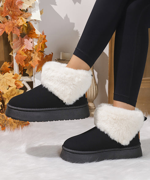 ムートンブーツ 厚底 ファーブーツ 秋冬 レディース ふわふわ あったか 裏起毛 ショートブーツ 美脚 大人可愛い おしゃれ カジュアル 疲れない フラットソール 99GYXC-130
