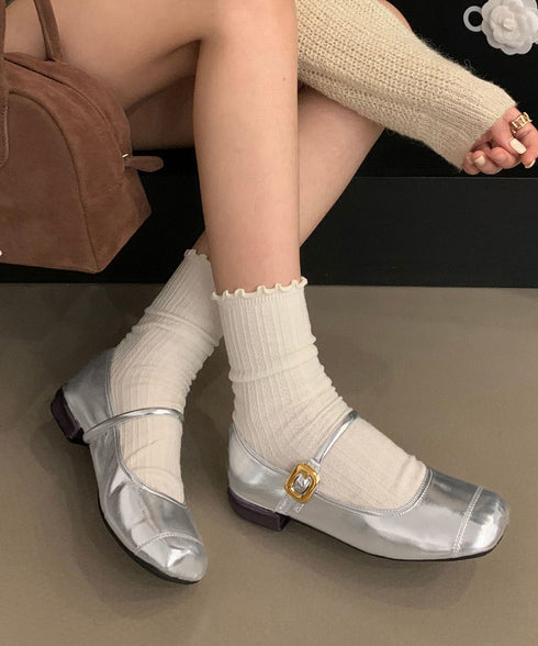 パンプス レディース バレーシューズ バレエシューズ スクエアトゥ 合成皮革 浅口 美脚 きれいめ お洒落 大人 通勤 入園式 痛くない 疲れにくい 春秋 99GYXC-131