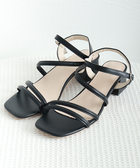 ストラップサンダル レディース 夏 ベルトサンダル チャンキーヒール 美脚 きれいめ おしゃれ 大人 歩きやすい オルチャン 安定感 オフィスカジュアル 99GYXC-134