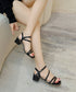 ストラップサンダル レディース 夏 ベルトサンダル チャンキーヒール 美脚 きれいめ おしゃれ 大人 歩きやすい オルチャン 安定感 オフィスカジュアル 99GYXC-134