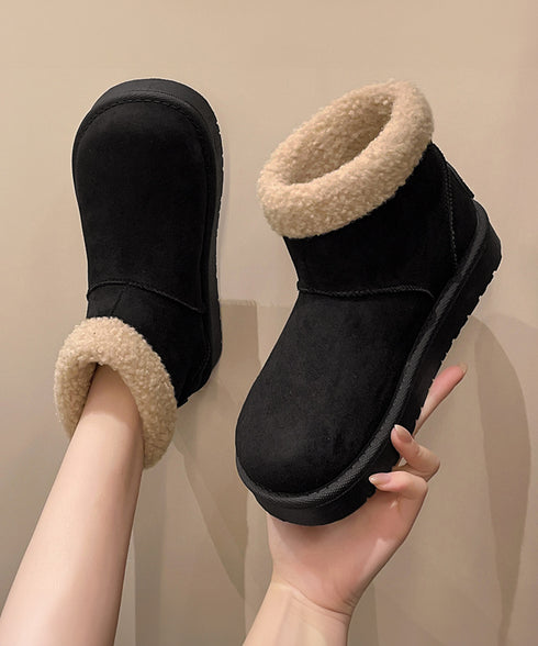 ムートンブーツ 厚底無地 ショートブーツ レディース ボアブーツ 防寒対策 あったか カジュアル 美脚 フラットヒール もこもこ おしゃれ 大人可愛い 通学 99GYXC-138