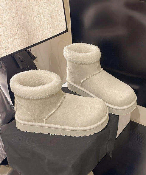 ムートンブーツ 厚底無地 ショートブーツ レディース ボアブーツ 防寒対策 あったか カジュアル 美脚 フラットヒール もこもこ おしゃれ 大人可愛い 通学 99GYXC-138