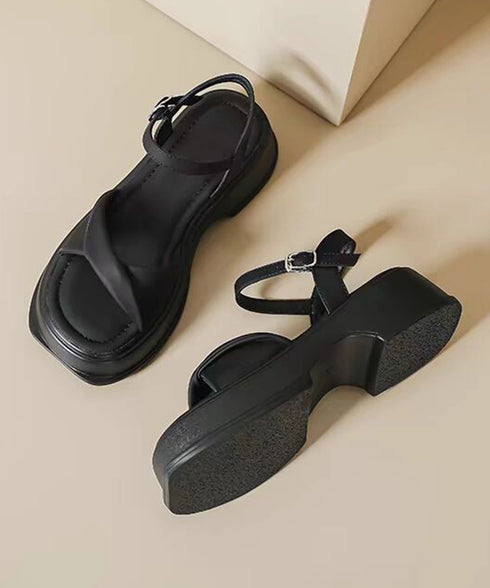 厚底サンダル サマーサンダル レディース 太ヒールサンダル ベルトサンダル 美脚 歩きやすい おしゃれ カジュアル オルチャン 大人 可愛い 旅行くつ 夏海 99GYXC-139