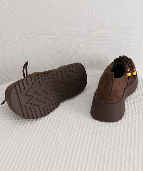 厚底ローファー レースアップ 韓国風靴 レディース ボリュームソール 大人可愛い おしゃれ カジュアル 歩きやすい 美脚 通勤通学 オルチャン クラシックくつ 99GYXC-140