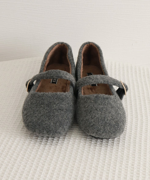 メリージェーンシューズ もこもこパンプス レディース バレエパンプス ぺたんこ 美脚 フェミニン 大人 きれいめ エレガント おしゃれ 歩きやすい 痛くない 99GYXC-141