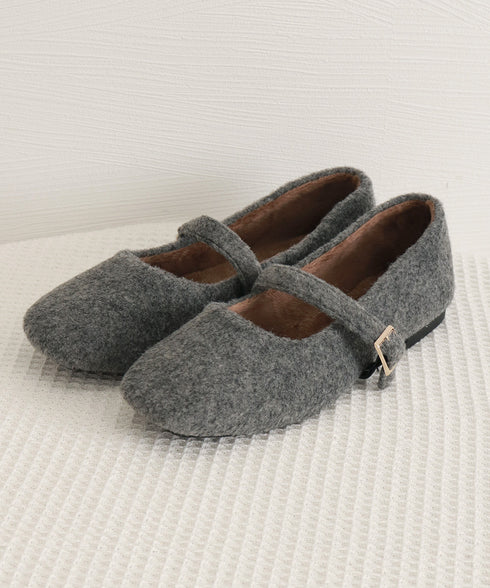 メリージェーンシューズ もこもこパンプス レディース バレエパンプス ぺたんこ 美脚 フェミニン 大人 きれいめ エレガント おしゃれ 歩きやすい 痛くない 99GYXC-141