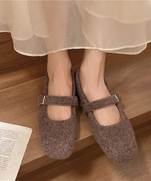 メリージェーンシューズ もこもこパンプス レディース バレエパンプス ぺたんこ 美脚 フェミニン 大人 きれいめ エレガント おしゃれ 歩きやすい 痛くない 99GYXC-141