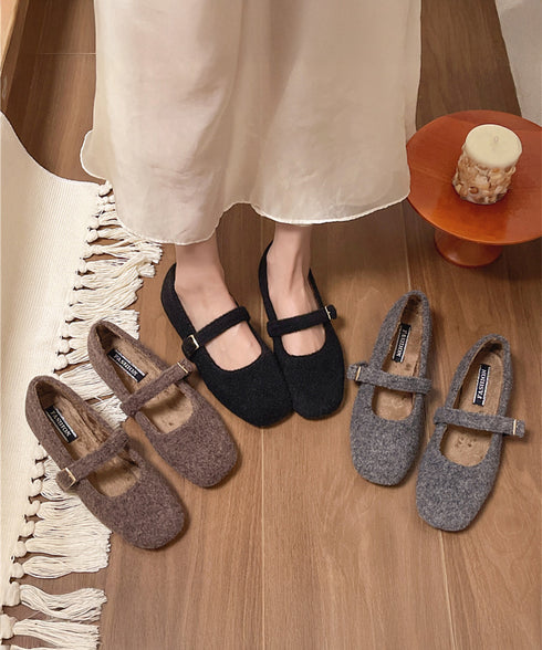 メリージェーンシューズ もこもこパンプス レディース バレエパンプス ぺたんこ 美脚 フェミニン 大人 きれいめ エレガント おしゃれ 歩きやすい 痛くない 99GYXC-141