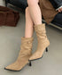 ポインテッドトゥ ブーツ ショートブーツ レディース ミドルブーツ 美脚ブーツ カジュアル 通勤オフィス おしゃれ フェミニン 歩きやすい 春秋冬 旅行 99GYXC-143
