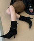 ポインテッドトゥ ブーツ ショートブーツ レディース ミドルブーツ 美脚ブーツ カジュアル 通勤オフィス おしゃれ フェミニン 歩きやすい 春秋冬 旅行 99GYXC-143