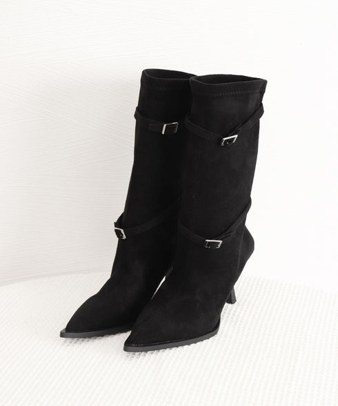 ポインテッドトゥ ブーツ ショートブーツ レディース ミドルブーツ 美脚ブーツ カジュアル 通勤オフィス おしゃれ フェミニン 歩きやすい 春秋冬 旅行 99GYXC-143