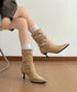 ポインテッドトゥ ブーツ ショートブーツ レディース ミドルブーツ 美脚ブーツ カジュアル 通勤オフィス おしゃれ フェミニン 歩きやすい 春秋冬 旅行 99GYXC-143