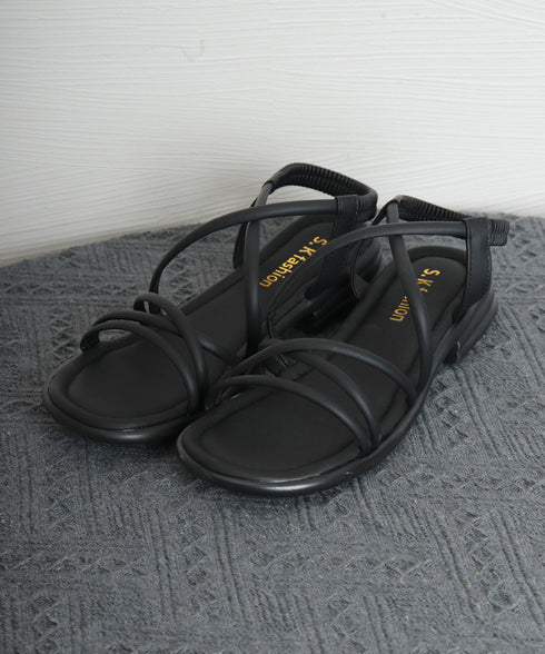 ストラップサンダル 美脚 軽量 夏靴 レディース フラットサンダル コンフォートシューズ クロスストラップ 可愛い きれいめ カジュアル 歩きやすい 海 旅行 99GYXC-157